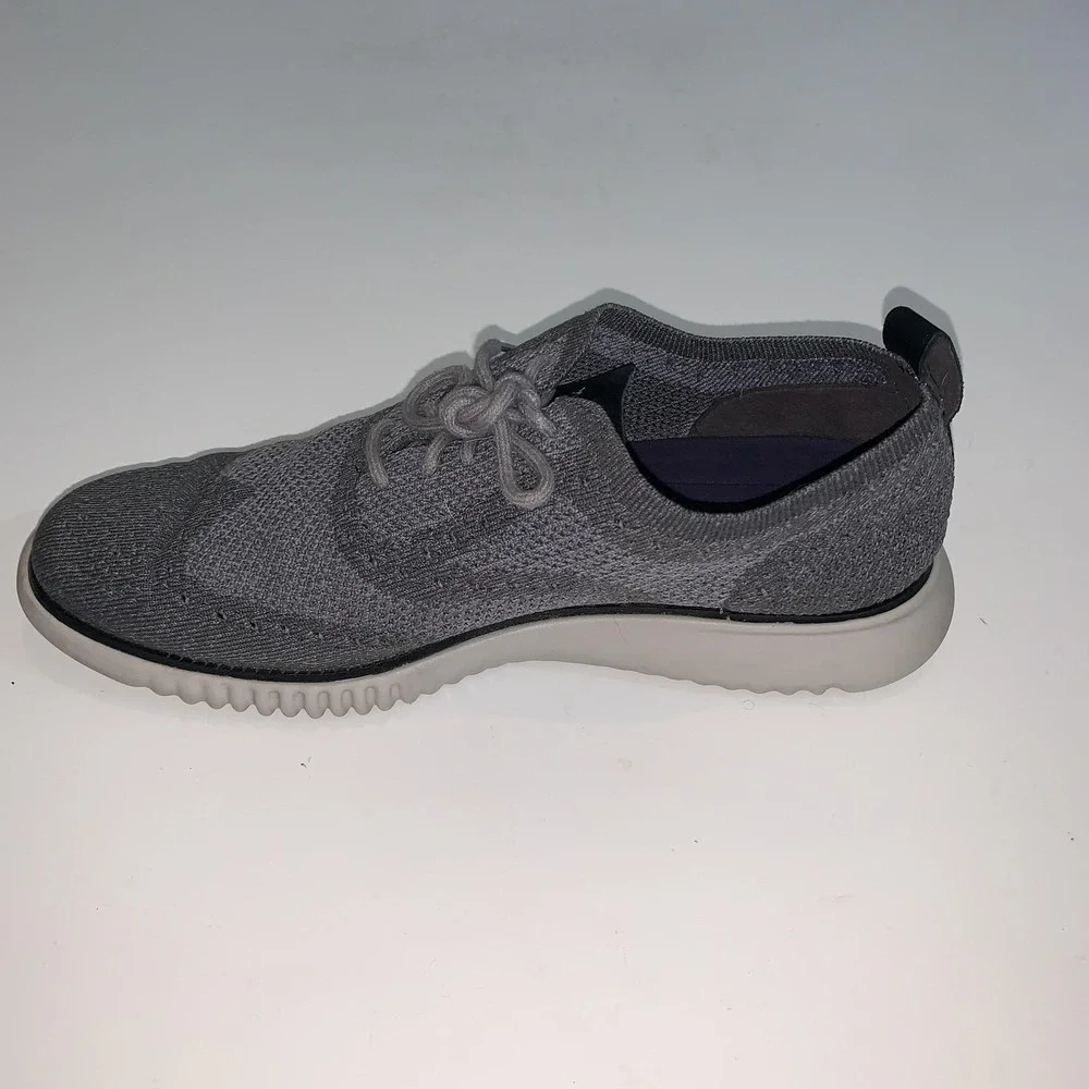 Cole Haan Grand.OS Shoes Mens  9M Gray Stitchlite Wingtip Oxford Sneakers C27565